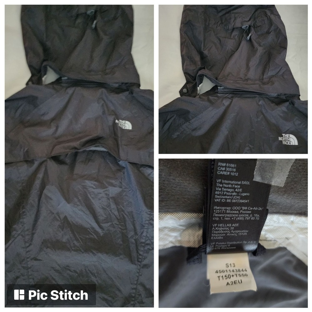 The North Face Women's Hooded Windbreaker Jacket Black/Pink Size S/P - Picture 9 of 12
